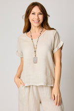 Everyday Linen Tee (11 Colors) - Jacqueline B Clothing