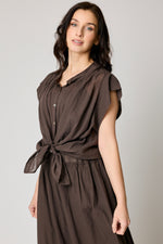 Short Sleeve Voile Blouse (4 Colors)