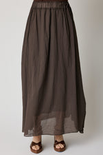 Cotton Voile Slim Skirt (3 Colors)