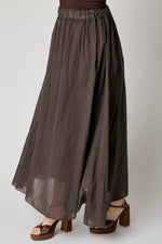 Cotton Voile Slim Skirt (3 Colors)