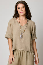 V-neck Crop Tee (6 Colors)