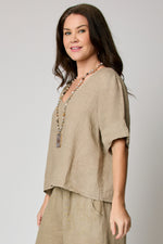 V-neck Crop Tee (6 Colors)