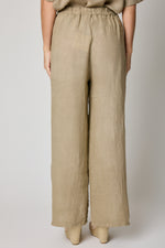 Crop Button Linen Pant (3 Colors) - Jacqueline B Clothing