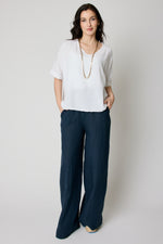 High Waisted Cuff Palazzo (5 Colors) - Jacqueline B Clothing