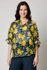 Lemon Cotton Silk Voile Top (2 Colors)