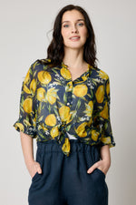 Lemon Cotton Silk Voile Top (2 Colors)
