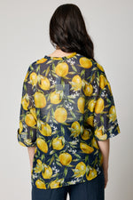 Lemon Cotton Silk Voile Top (2 Colors)