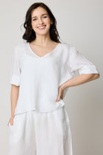 V-neck Crop Tee (6 Colors) - Jacqueline B Clothing