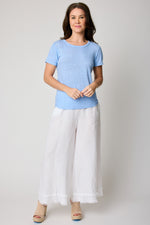 Linen Fitted Knit Tee (4 Colors)