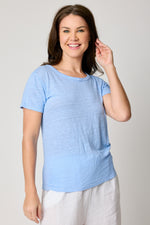 Linen Fitted Knit Tee (4 Colors)