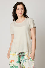 Linen Fitted Knit Tee (4 Colors)