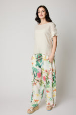 Button Back Linen Top (9 Colors)