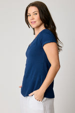 Knit Ruffle Trim Tee (6 Colors) - Jacqueline B Clothing