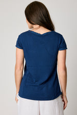 Knit Ruffle Trim Tee (6 Colors) - Jacqueline B Clothing