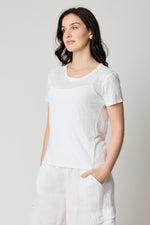 Linen Fitted Knit Tee (4 Colors)