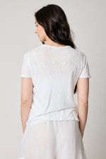 Linen Fitted Knit Tee (4 Colors)