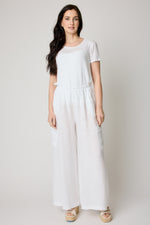 Linen Palazzo Cargo Pant - Jacqueline B Clothing