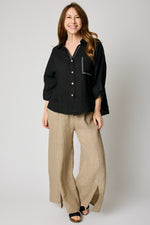 Slit Front Linen Pant (3 Colors)