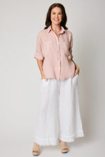 Relaxed Button Up Linen Shirt (5 Colors)