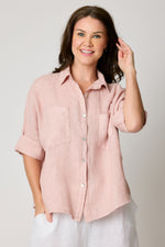 Relaxed Button Up Linen Shirt (5 Colors)