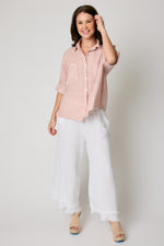 Relaxed Button Up Linen Shirt (5 Colors)