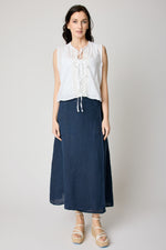 Linen Wrap Skirt (3 Colors)