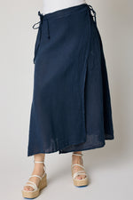 Linen Wrap Skirt (3 Colors)