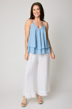 Double Layer Cotton Voile Tank (4 Colors) - Jacqueline B Clothing