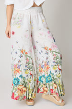 Elastic waist Floral Pant