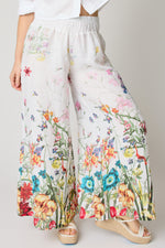 Elastic waist Floral Pant