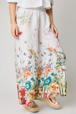 Elastic waist Floral Pant