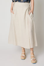 Linen Wrap Skirt (3 Colors)