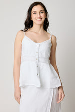 Linen Mesh Trim Tank (5 Colors)