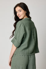 V-neck One Pocket Roll Up Sleeve (7 Colors)