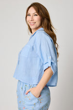 V-neck One Pocket Roll Up Sleeve (7 Colors)