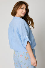 V-neck One Pocket Roll Up Sleeve (7 Colors)