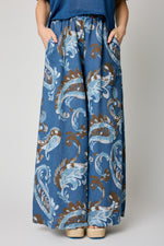 Paisly Pattern Linen Pants (3 Colors)