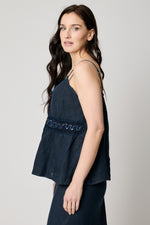Linen Mesh Trim Tank (5 Colors)