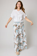 Paisly Pattern Linen Pants (3 Colors)