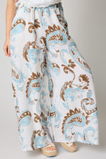 Paisly Pattern Linen Pants (3 Colors)