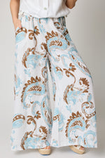 Paisly Pattern Linen Pants (3 Colors)