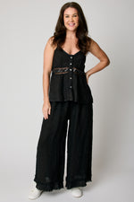 Linen Mesh Trim Tank (5 Colors)