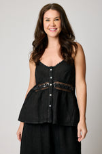 Linen Mesh Trim Tank (5 Colors)