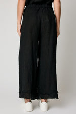 Linen Raw Edge Cropped Pant (10 Colors)