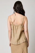 Linen Mesh Trim Tank (5 Colors)
