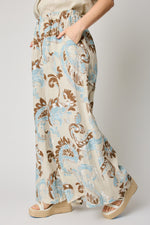 Paisly Pattern Linen Pants (3 Colors)