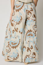 Paisly Pattern Linen Pants (3 Colors)