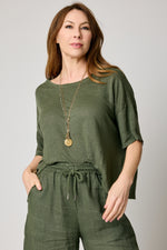 Boxy Linen Knit Tee (6 Colors)