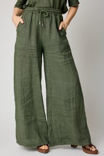 Raw Edge Pocket Linen Pant (6 Colors) - Jacqueline B Clothing