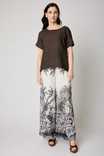 Button Back Linen Top (9 Colors)